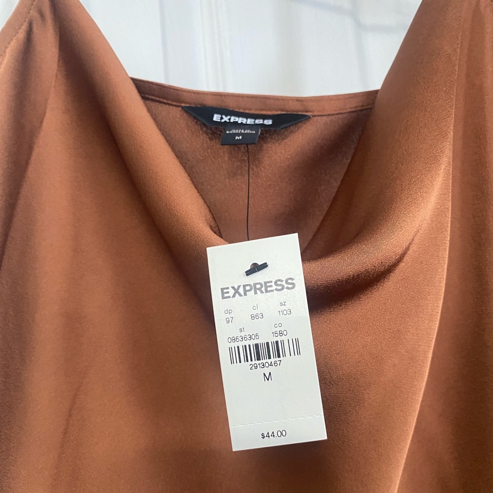Express Cowl Neck Satin Cami